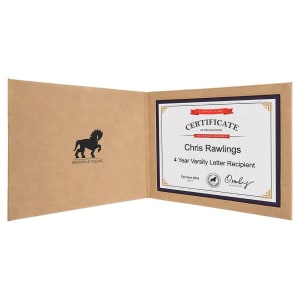 Certificate Holders & Plaques