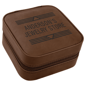 Light Brown Leatherette Luggage Tag
